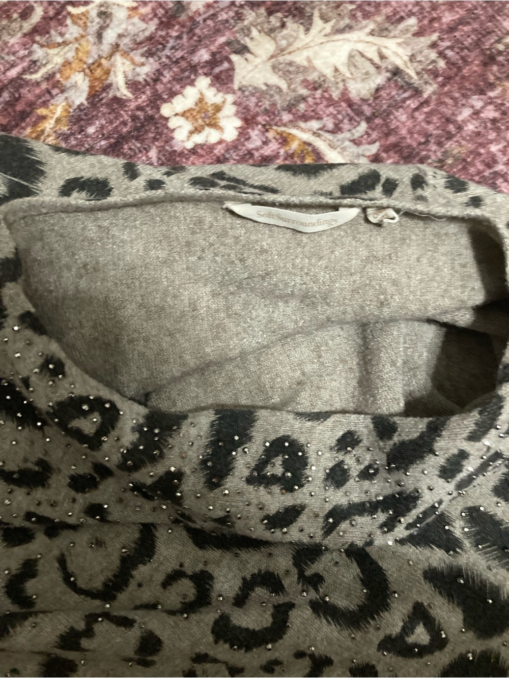 Leopard Print Poncho - Picture 3 of 5